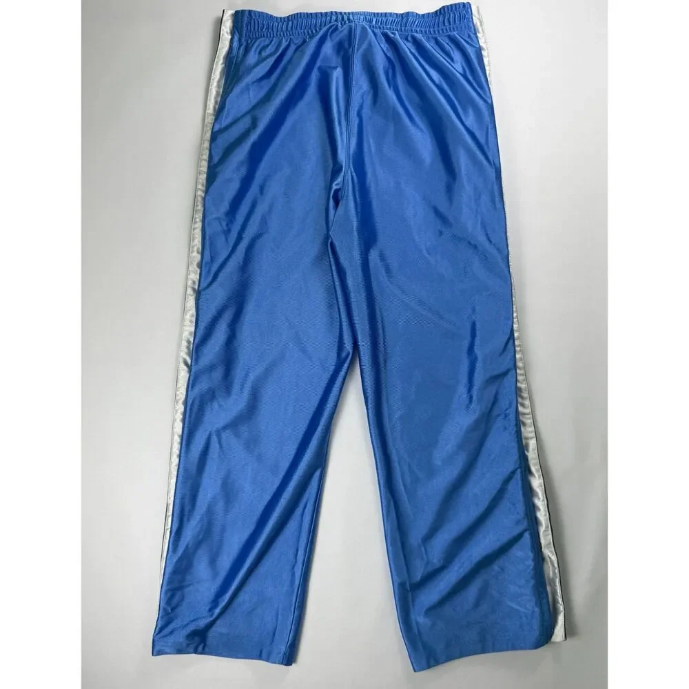 Adidas Pure Game Series Tearaway Joggers Blue Y2K Track Pants Small